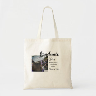 Tote Bag Graduation ajouter nom classe de 20xx félicitation