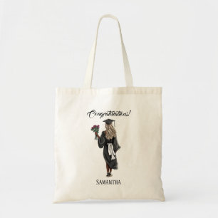 Tote Bag Graduation de l'aquarelle personnalisée (4)