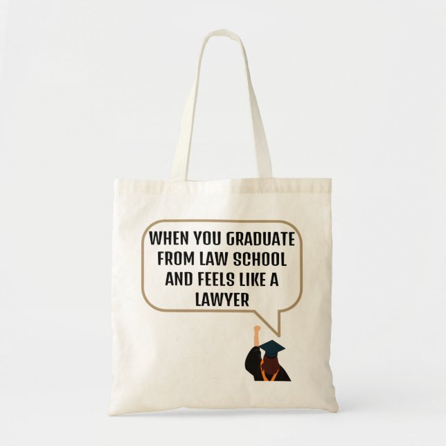 Tote Bag Graduation Law School Drôle Devis Cadeau Pour Avoc (Devant)