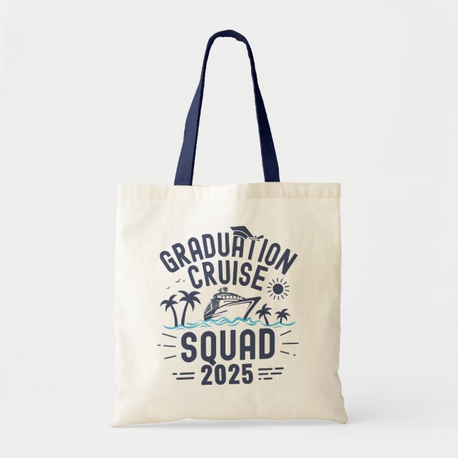 Tote Bag Graduation sur mesure Croisière Escadron Groupe de (Devant)