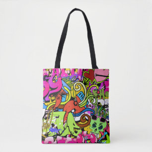 Tote Bag Graffiti Art : Hip-Hop Style Arrière - plan