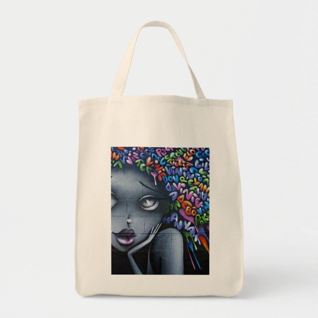 Tote Bag Graffiti aux fées (Devant)
