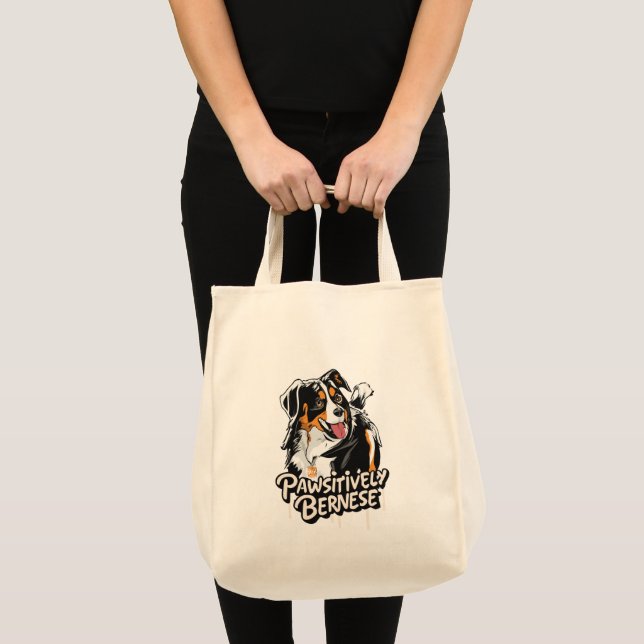 Tote Bag Graffiti bernois à la mode - Amoureux de les chien (Devant (produit))