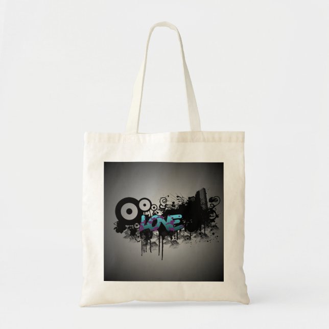 Tote Bag Graffiti d'AMOUR (Devant)