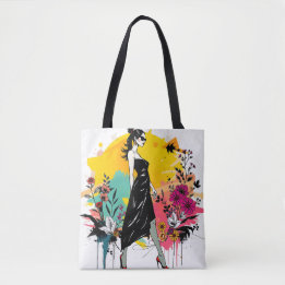 Tote Bag Graffiti Garden Muse Riso Double Sided🎨🌿