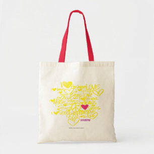 Tote Bag Graffiti magenta/jaune