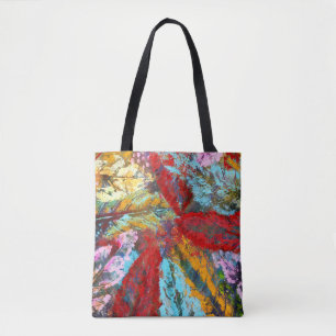 Tote Bag graffiti Murale art de rue urbain abstrait feuille