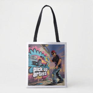 Tote Bag Graffiti urbain et artiste de collecte