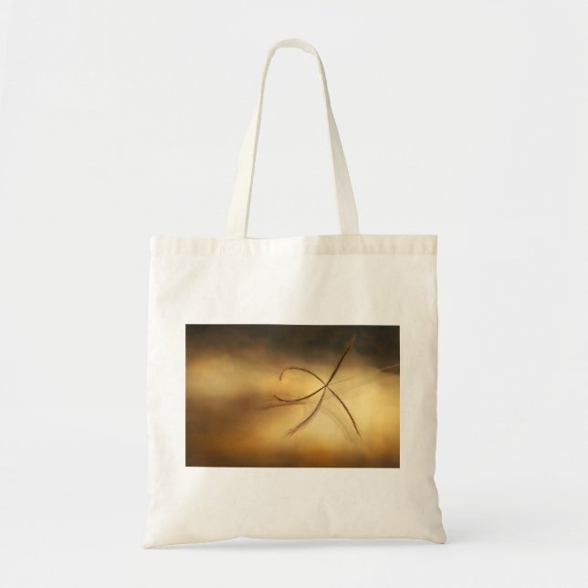 Tote Bag Graine à herbe unique avec ombre (Devant)