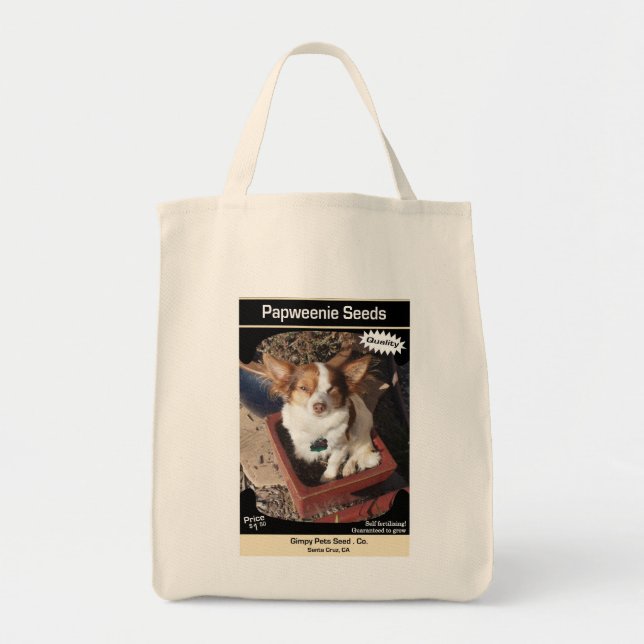 Tote Bag Graines de Papweenie par les animaux familiers (Devant)