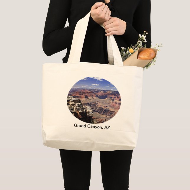 Tote Bag Grand Canyon, Arizona Rock Formation Coupe Large (Devant (produit))