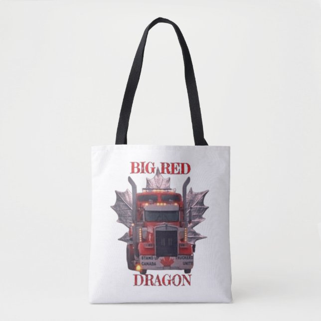 TOTE BAG GRAND DRAGON ROUGE (Devant)