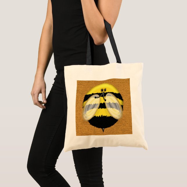Tote Bag Grand gaffez les emballages d'abeille (Devant (produit))