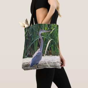 Tote Bag Grand héron bleu
