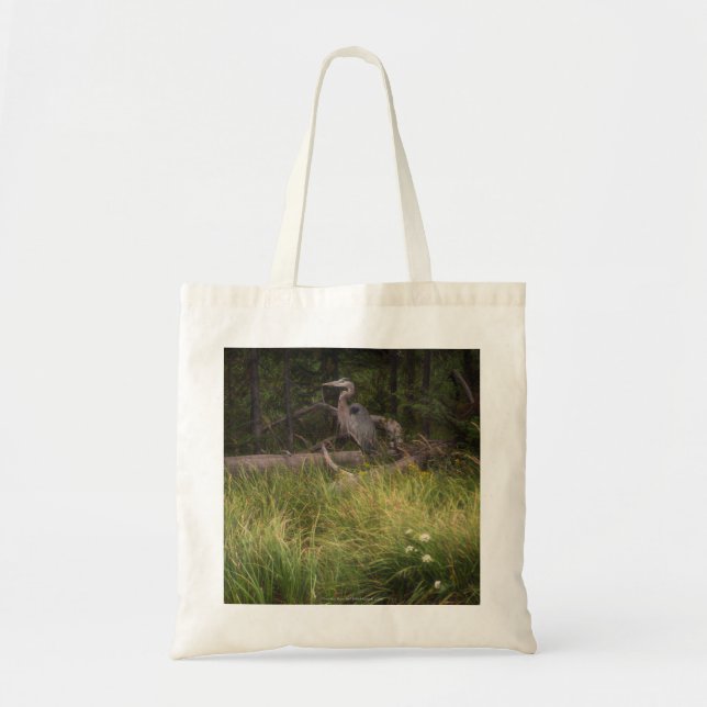 Tote Bag Grand héron bleu 8917 (Devant)