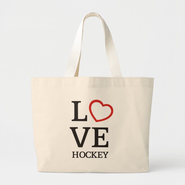 Tote Bag Grand hockey d'AMOUR (Devant)