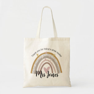 Tote Bag Grand Maître Arc-en-ciel Merci retraite