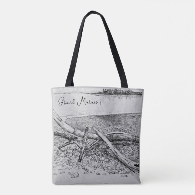 Tote Bag Grand Marais Point Artiste (Dos)