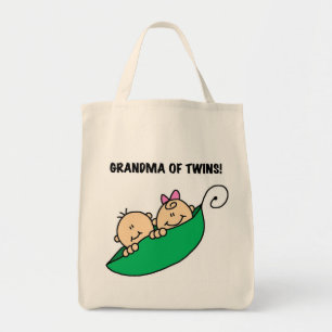 Tote Bag Grand-mère de Twins Peas dans un Pod Tshirts et ca