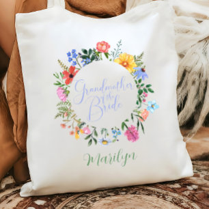 Tote Bag Grand-mère fleur sauvage de la Mariage