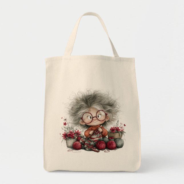 Tote Bag Grand-mère folle (Devant)