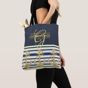 Tote Bag Grand-MÈRE Fourre-tout Monogrammé