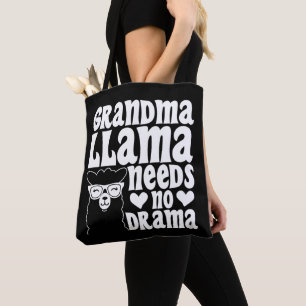 Tote Bag Grand-mère Llama n'a pas besoin de drame Fête des 