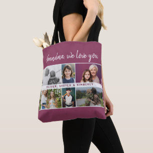 Tote Bag Grand-mère nous vous aimons Petits-enfants 6 Photo