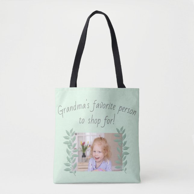 Tote Bag Grand-mère personnalisée  (Devant)