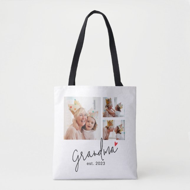 Tote Bag Grand-mère Script établi 3 Photo (Devant)