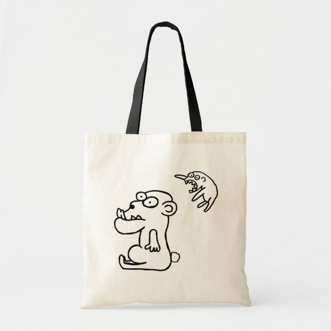 Tote Bag Grand monstre de Lil (Devant)