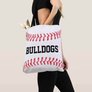 Tote Bag Grand nom d'équipe de baseball personnalisé ou tex