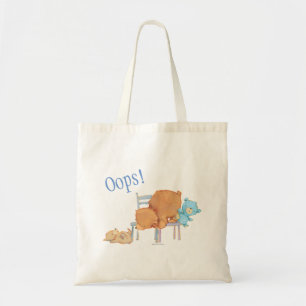 Tote Bag Grand ours Brown, calicot, et chaises souples de