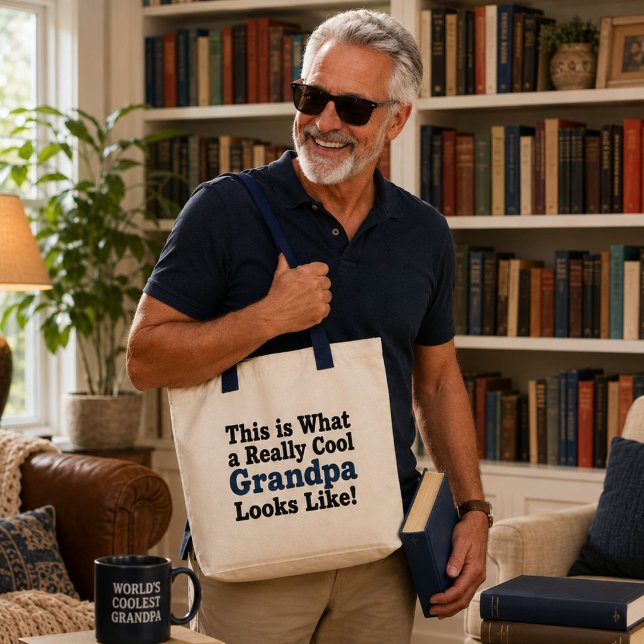 Tote Bag Grand-père cool (Créateur téléchargé)
