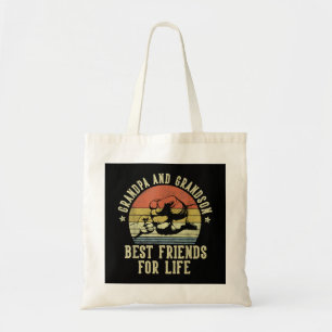 Tote Bag Grand-père et grand-fils Meilleurs amis pour la vi