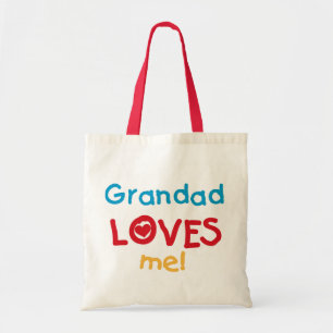 Tote Bag Grand-père m'aime T-shirts et cadeaux
