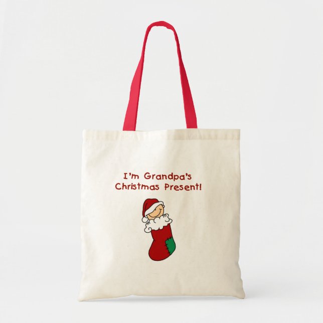 Tote Bag Grand-père's Christmas Présent Tshirts et cadeaux (Devant)