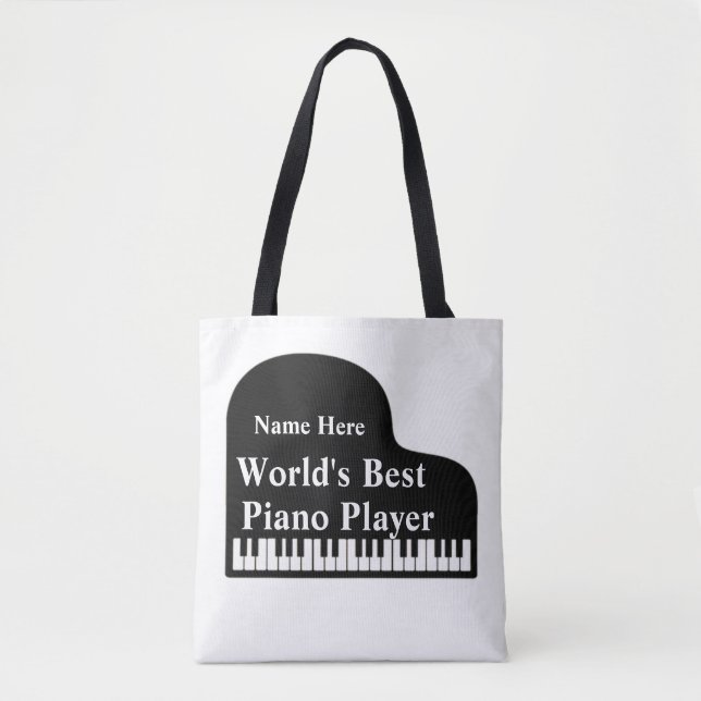 Tote Bag Grand Piano Meilleur Piano du monde (Devant)