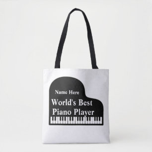 Tote Bag Grand Piano Meilleur Piano Player du monde  