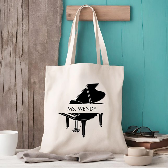 Tote Bag Grand Piano personnalisé (Créateur téléchargé)