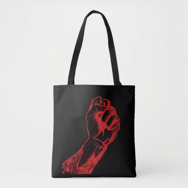 Tote Bag Grand Poing Rouge Levant (Devant)