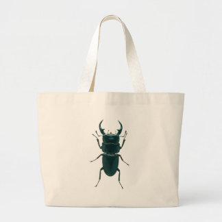 Tote Bag Grand scarabée de Dung noir