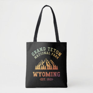 Tote Bag Grand Teton National Park Wyoming USA Gradient
