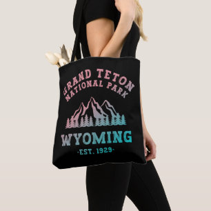 Tote Bag Grand Teton National Park Wyoming USA Gradient