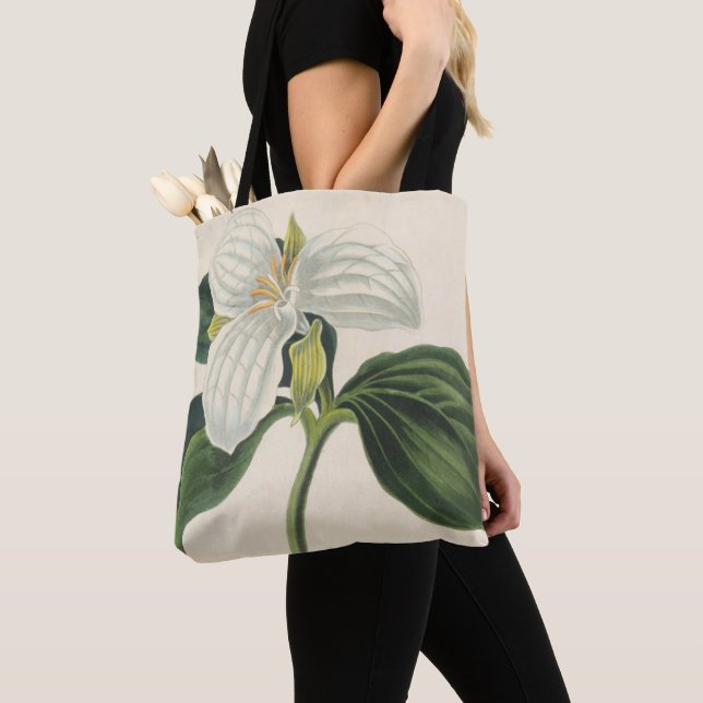 Tote Bag Grand Trillium fleuri (De près)