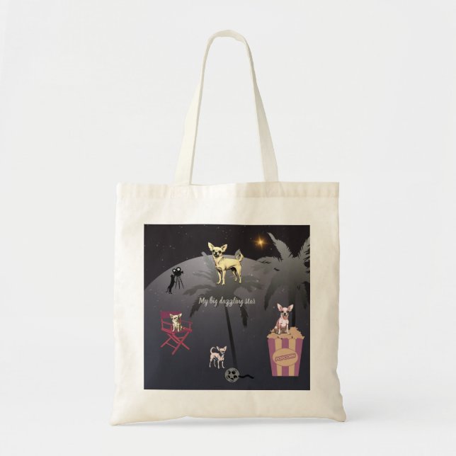 Tote Bag Grande étoile éblouissante (Devant)
