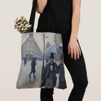 Tote Bag Grande Fourre-tout "Journée de la pluie de Paris S
