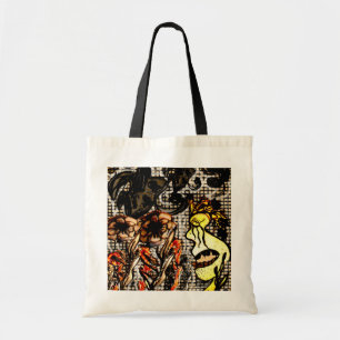 Tote Bag Grande poignée fourre-tout de noir de visage