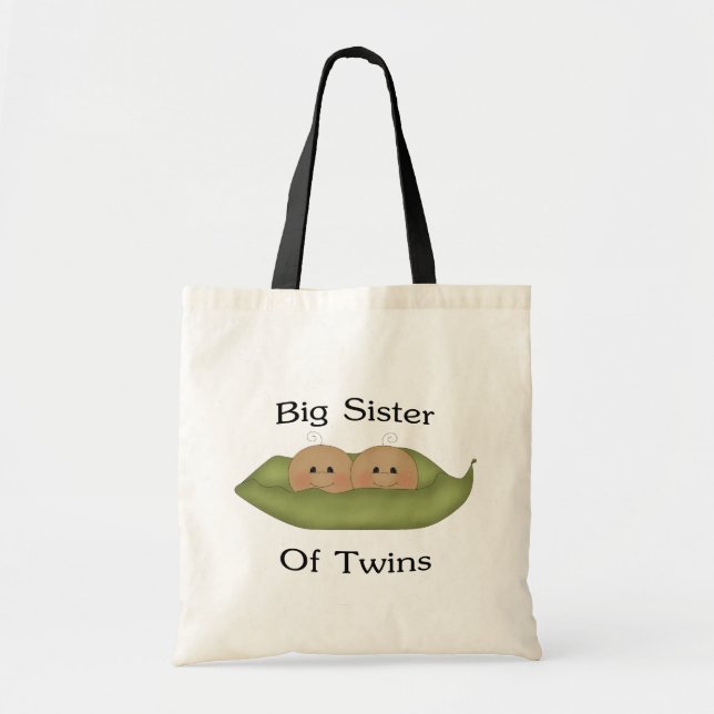 Tote Bag Grande soeur des jumeaux (Devant)