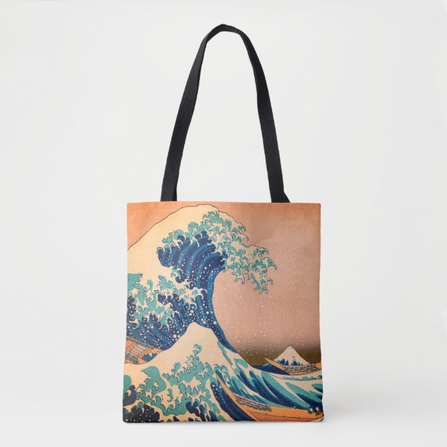 Tote Bag Grande vague au large de Kanagawa & Art japonais / (Devant)